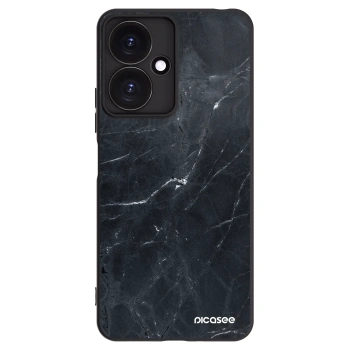 Picasee Μαύρη θήκη σιλικόνης για Xiaomi Redmi 13C 5G - Black marble