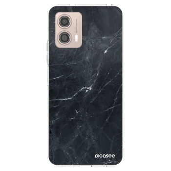 Picasee διαφανής θήκη σιλικόνης Motorola Moto G53 5G - Black marble