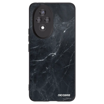 Picasee Μαύρη θήκη σιλικόνης για Honor 200 5G - Black marble