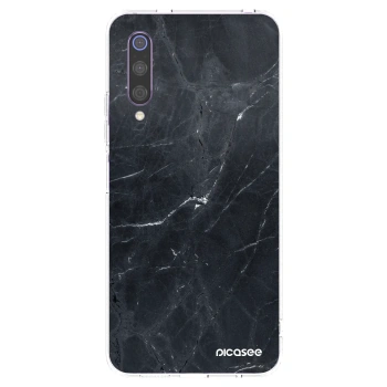 Picasee διαφανής θήκη σιλικόνης Xiaomi Mi 9 - Black marble
