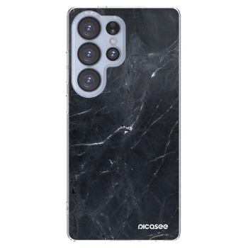 Picasee διαφανής θήκη σιλικόνης Samsung Galaxy S25 Ultra 5G - Black marble