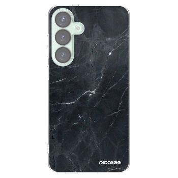 Picasee διαφανής θήκη σιλικόνης Samsung Galaxy S25+ 5G - Black marble