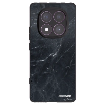 Picasee Μαύρη θήκη σιλικόνης για Xiaomi Redmi Note 14 Pro 4G - Black marble