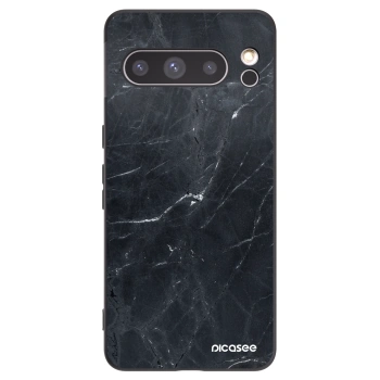 Picasee Μαύρη θήκη σιλικόνης για Google Pixel 8 Pro - Black marble