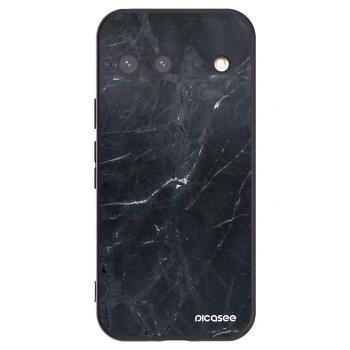 Picasee Μαύρη θήκη σιλικόνης για Google Pixel 9 - Black marble