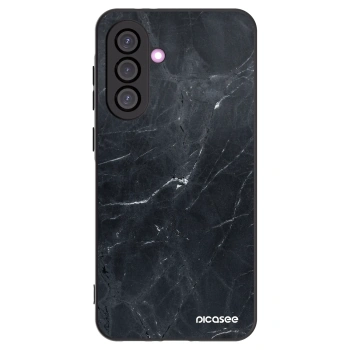 Picasee Μαύρη θήκη σιλικόνης για Samsung Galaxy A56 5G A566B - Black marble