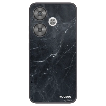 Picasee Μαύρη θήκη σιλικόνης για Xiaomi Poco F6 - Black marble