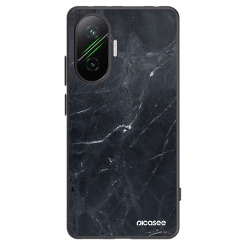 Picasee Μαύρη θήκη σιλικόνης για Xiaomi Poco F7 Pro 5G - Black marble