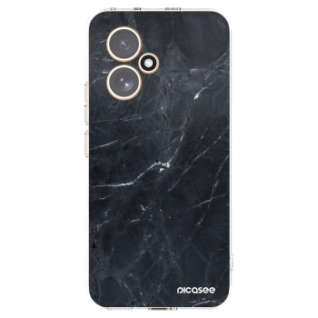Picasee διαφανής θήκη σιλικόνης Honor 400 5G - Black marble