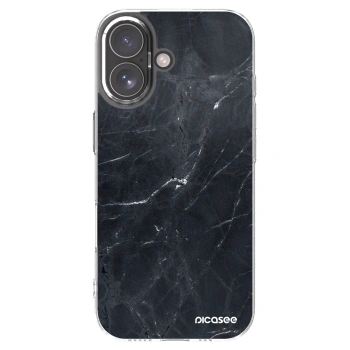 Picasee διαφανής θήκη σιλικόνης Apple iPhone 17 - Black marble