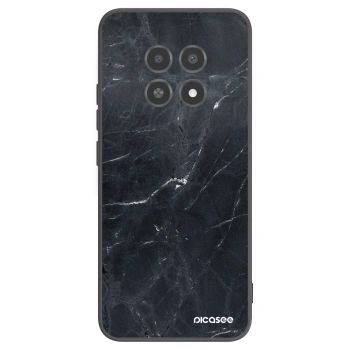 Picasee Μαύρη θήκη σιλικόνης για Realme 12X - Black marble
