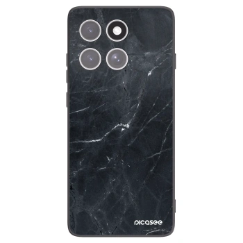 Picasee Μαύρη θήκη σιλικόνης για Motorola Edge 60 Fusion - Black marble