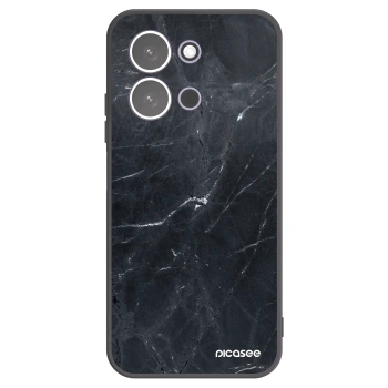 Picasee Μαύρη θήκη σιλικόνης για Xiaomi Redmi 15C 5G - Black marble