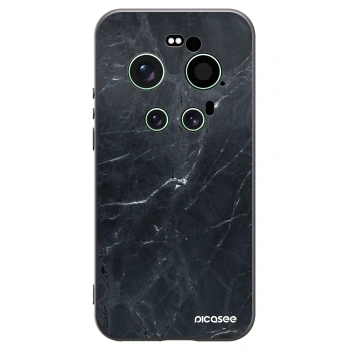 Picasee Μαύρη θήκη σιλικόνης για Xiaomi 17 Ultra - Black marble