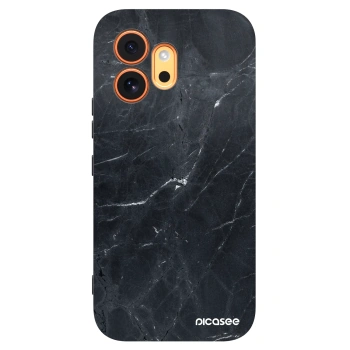 Picasee Μαύρη θήκη σιλικόνης για Honor 600 - Black marble