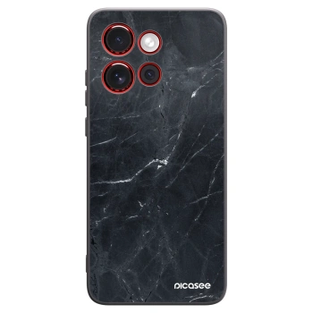 Picasee Μαύρη θήκη σιλικόνης για Motorola Edge 60 Neo 5G - Black marble