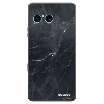 Picasee Μαύρη θήκη σιλικόνης για Sony Xperia 10 VII - Black marble