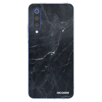 Picasee διαφανής θήκη σιλικόνης Xiaomi Mi 9 SE - Black marble