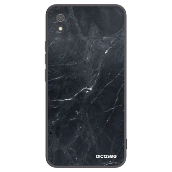 Picasee Μαύρη θήκη σιλικόνης για Xiaomi Redmi 7A - Black marble