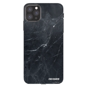 Picasee διαφανής θήκη σιλικόνης Apple iPhone 11 Pro Max - Black marble