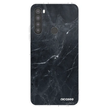 Picasee διαφανής θήκη σιλικόνης Xiaomi Redmi Note 8 - Black marble