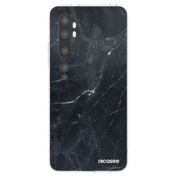 Picasee διαφανής θήκη σιλικόνης Xiaomi Mi Note 10 (Pro) - Black marble