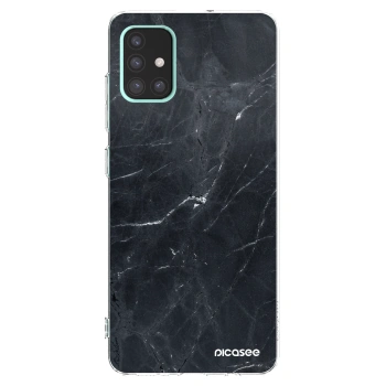 Picasee διαφανής θήκη σιλικόνης Samsung Galaxy A51 A515F - Black marble