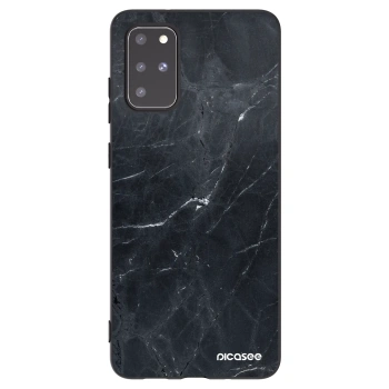 Picasee Μαύρη θήκη σιλικόνης για Samsung Galaxy S20+ G985F - Black marble