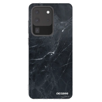 Picasee διαφανής θήκη σιλικόνης Samsung Galaxy S20 Ultra 5G G988F - Black marble