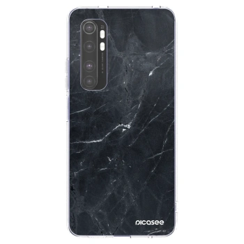 Picasee διαφανής θήκη σιλικόνης Xiaomi Mi Note 10 Lite - Black marble