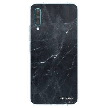 Picasee διαφανής θήκη σιλικόνης Samsung Galaxy A30s A307F - Black marble