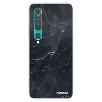 Picasee διαφανής θήκη σιλικόνης Xiaomi Mi 10 - Black marble