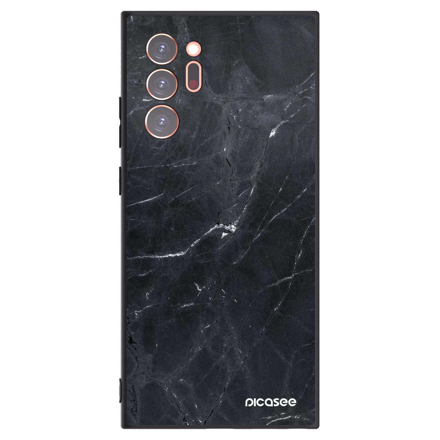 Picasee Μαύρη θήκη σιλικόνης για Samsung Galaxy Note 20 Ultra - Black marble