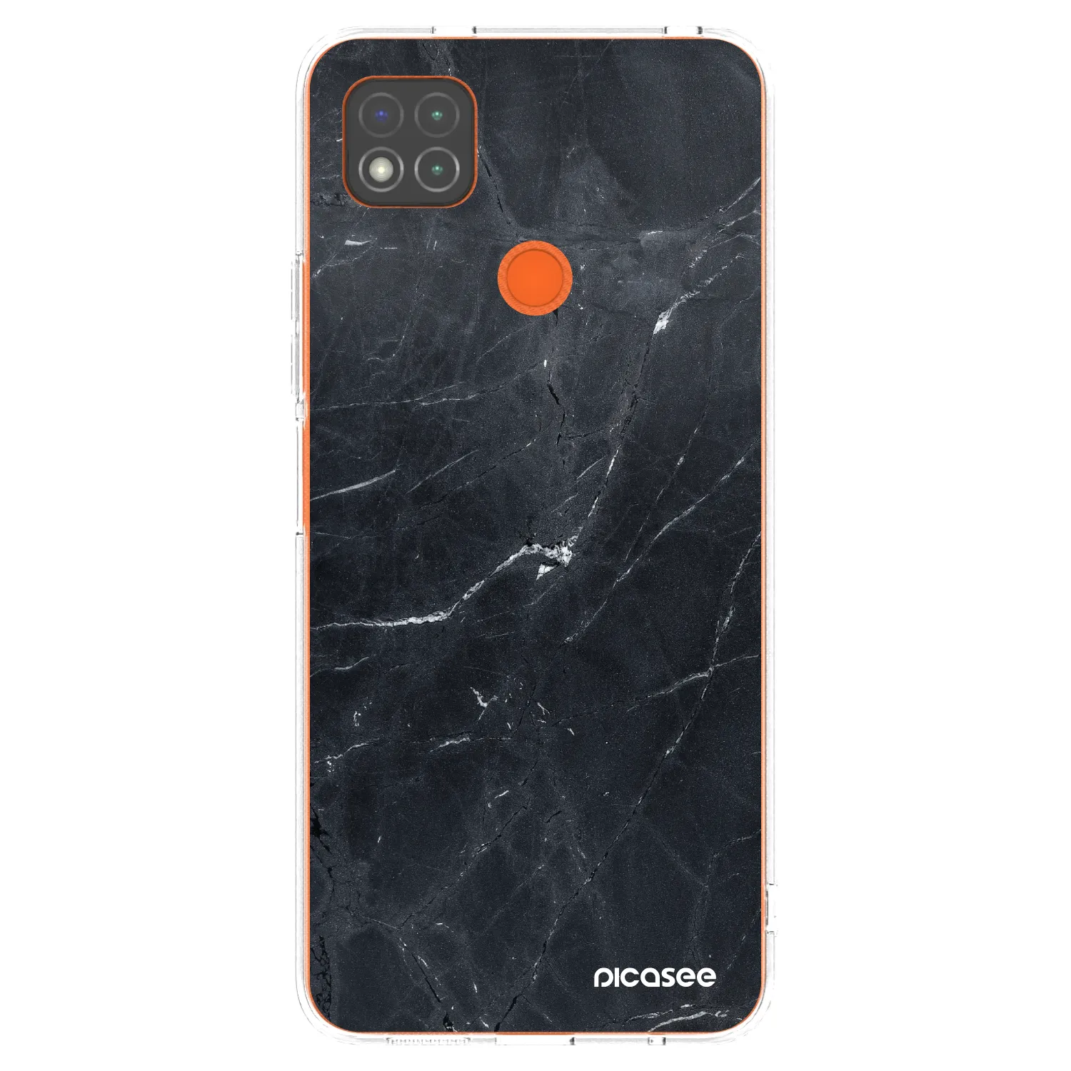 Picasee διαφανής θήκη σιλικόνης Xiaomi Redmi 9C - Black marble