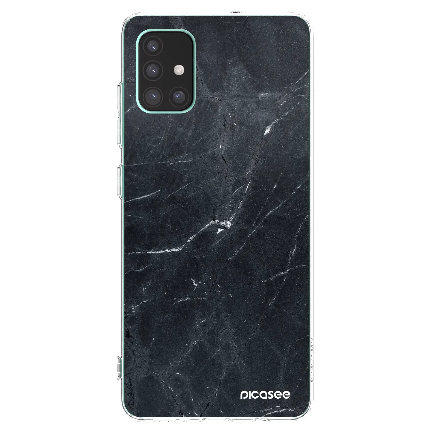 Picasee διαφανής θήκη σιλικόνης Samsung Galaxy M51 M515F - Black marble