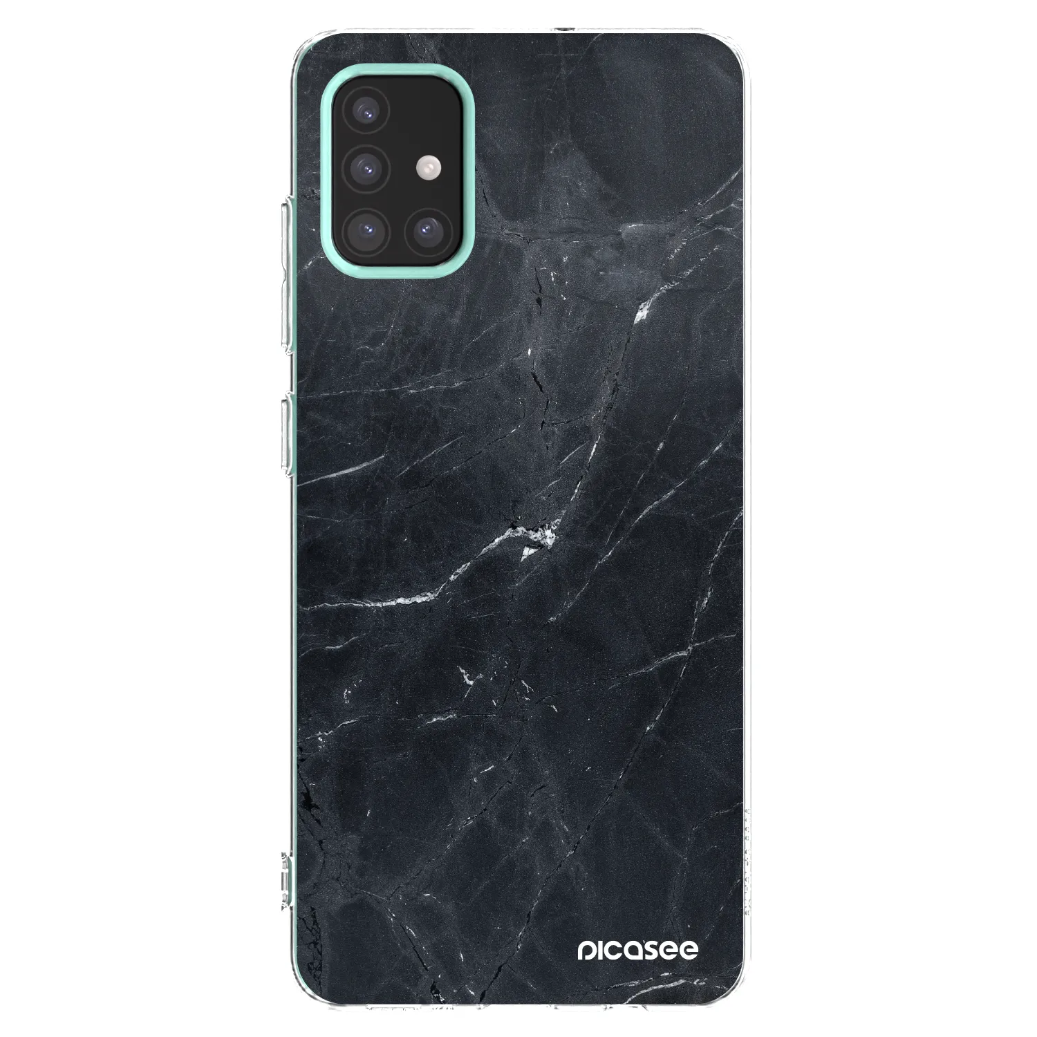 Picasee διαφανής θήκη σιλικόνης Samsung Galaxy M31s - Black marble