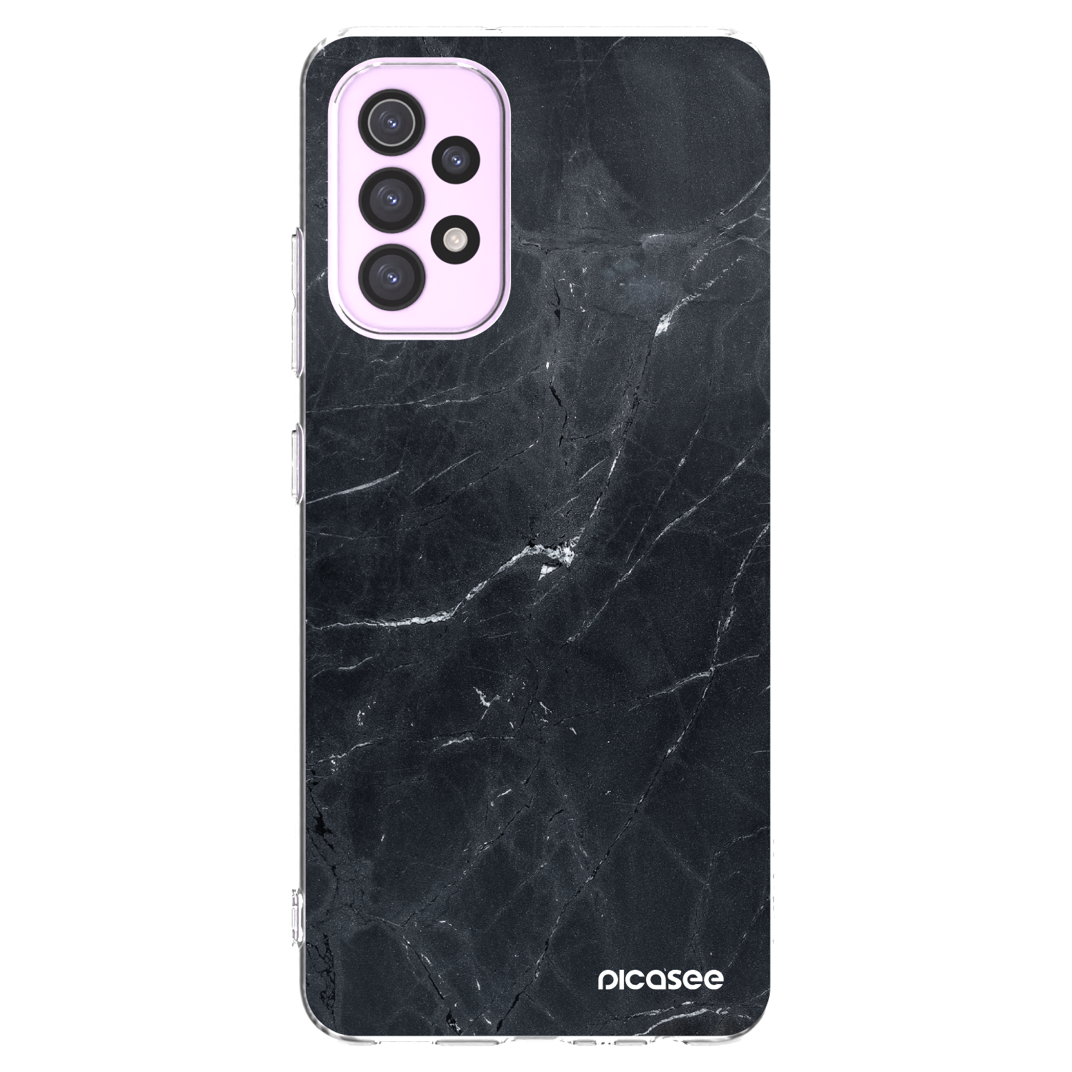 Picasee διαφανής θήκη σιλικόνης Samsung Galaxy A32 5G A326B - Black marble