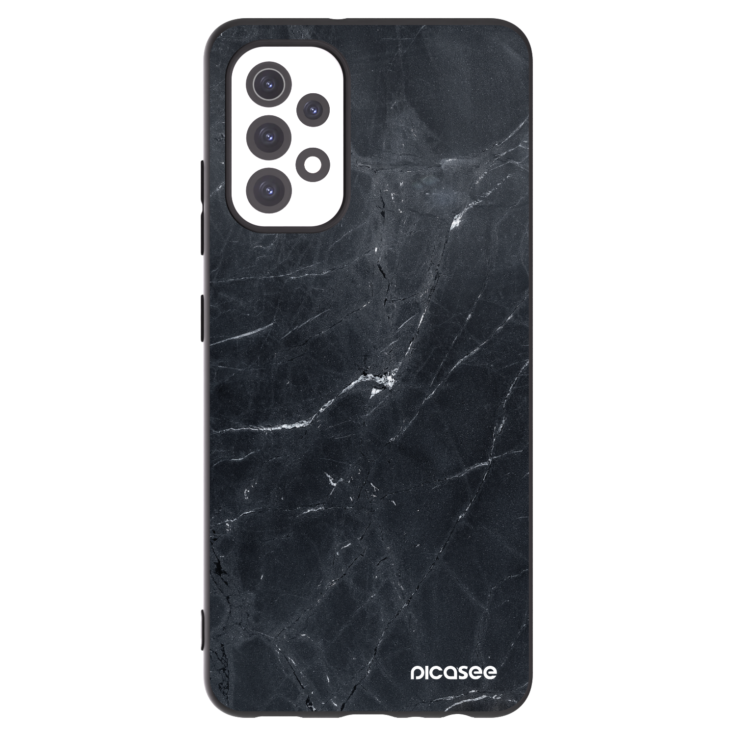 Picasee Μαύρη θήκη σιλικόνης για Samsung Galaxy A32 5G A326B - Black marble