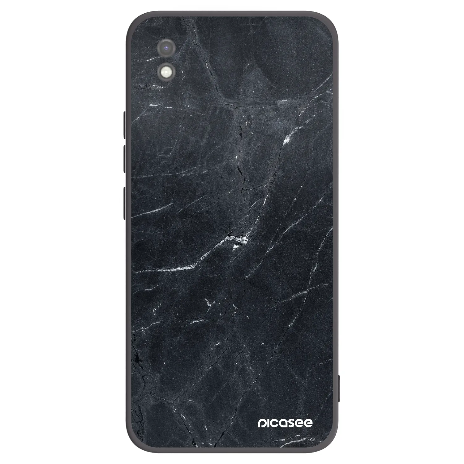 Picasee Μαύρη θήκη σιλικόνης για Xiaomi Redmi 9AT - Black marble