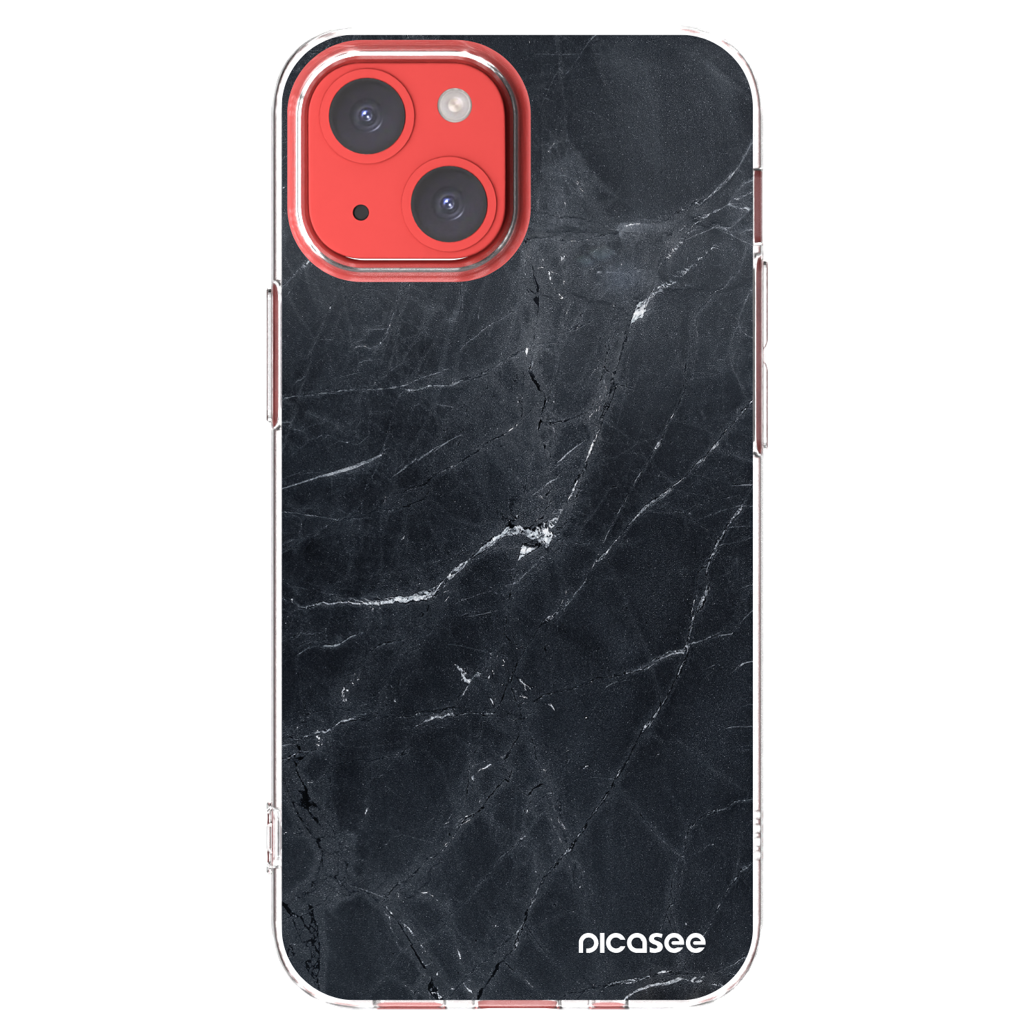 Picasee διαφανής θήκη σιλικόνης Apple iPhone 13 mini - Black marble