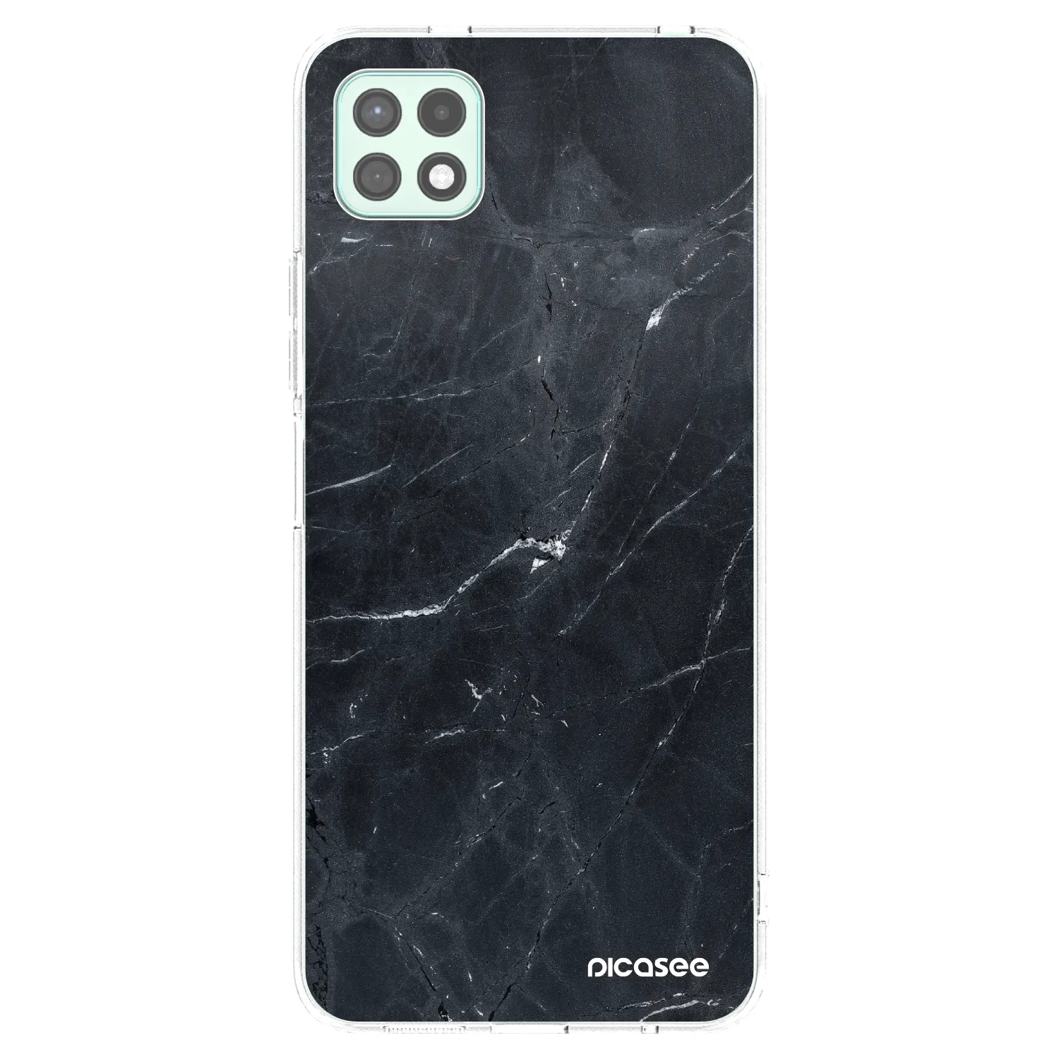 Picasee διαφανής θήκη σιλικόνης Samsung Galaxy A22 A226B 5G - Black marble