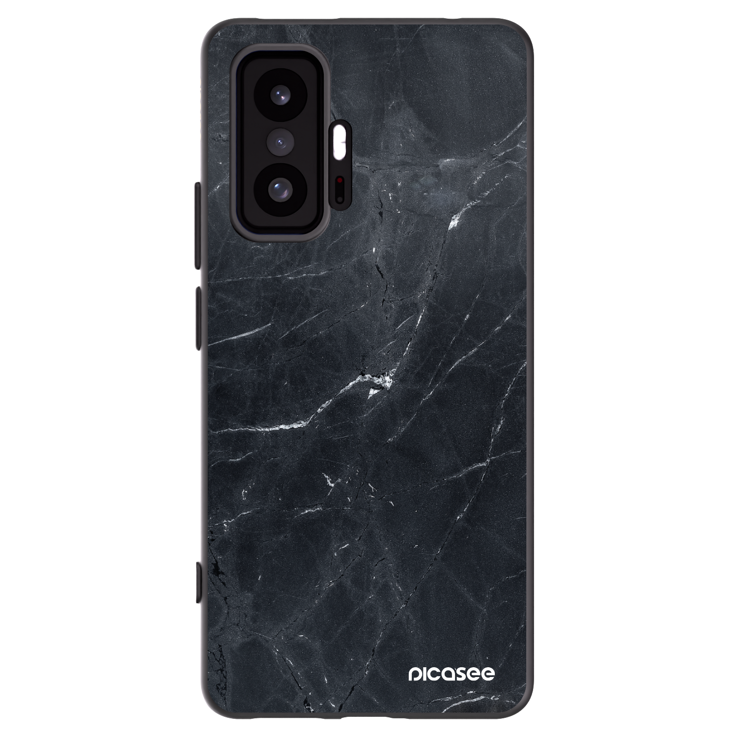 Picasee Μαύρη θήκη σιλικόνης για Xiaomi 11T Pro - Black marble