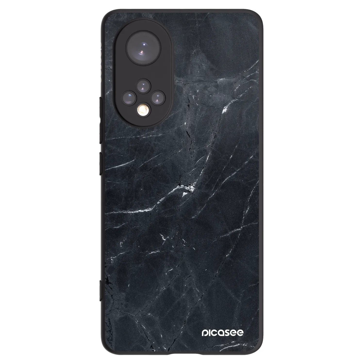 Picasee Μαύρη θήκη σιλικόνης για Huawei Nova 9 - Black marble