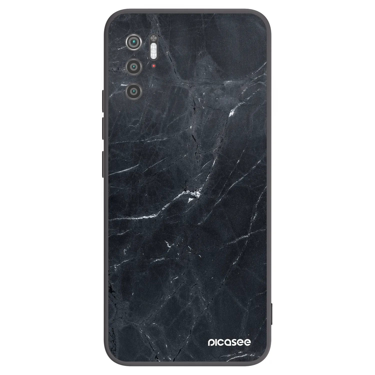 Picasee Μαύρη θήκη σιλικόνης για Xiaomi Poco M3 Pro 5G - Black marble