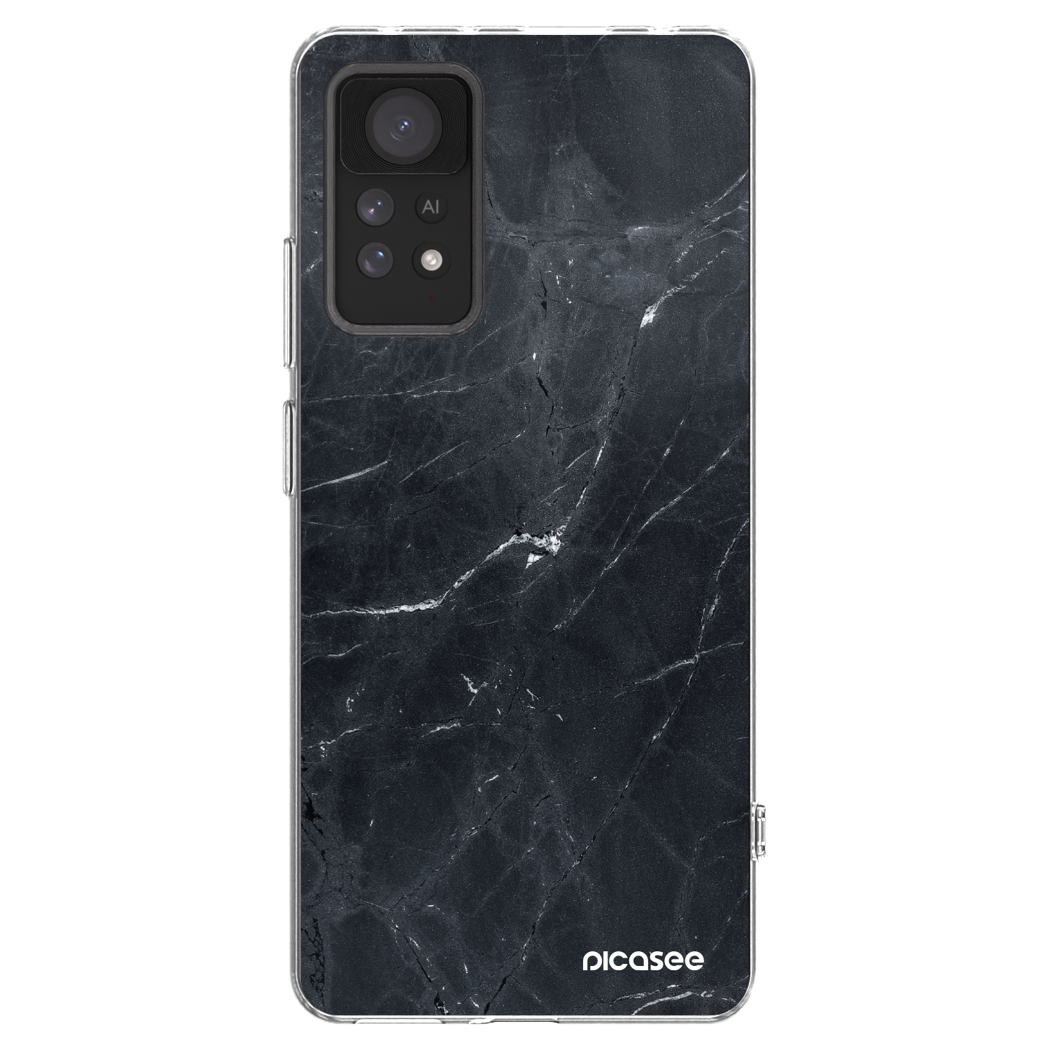 Picasee διαφανής θήκη σιλικόνης Xiaomi Redmi Note 11 Pro - Black marble