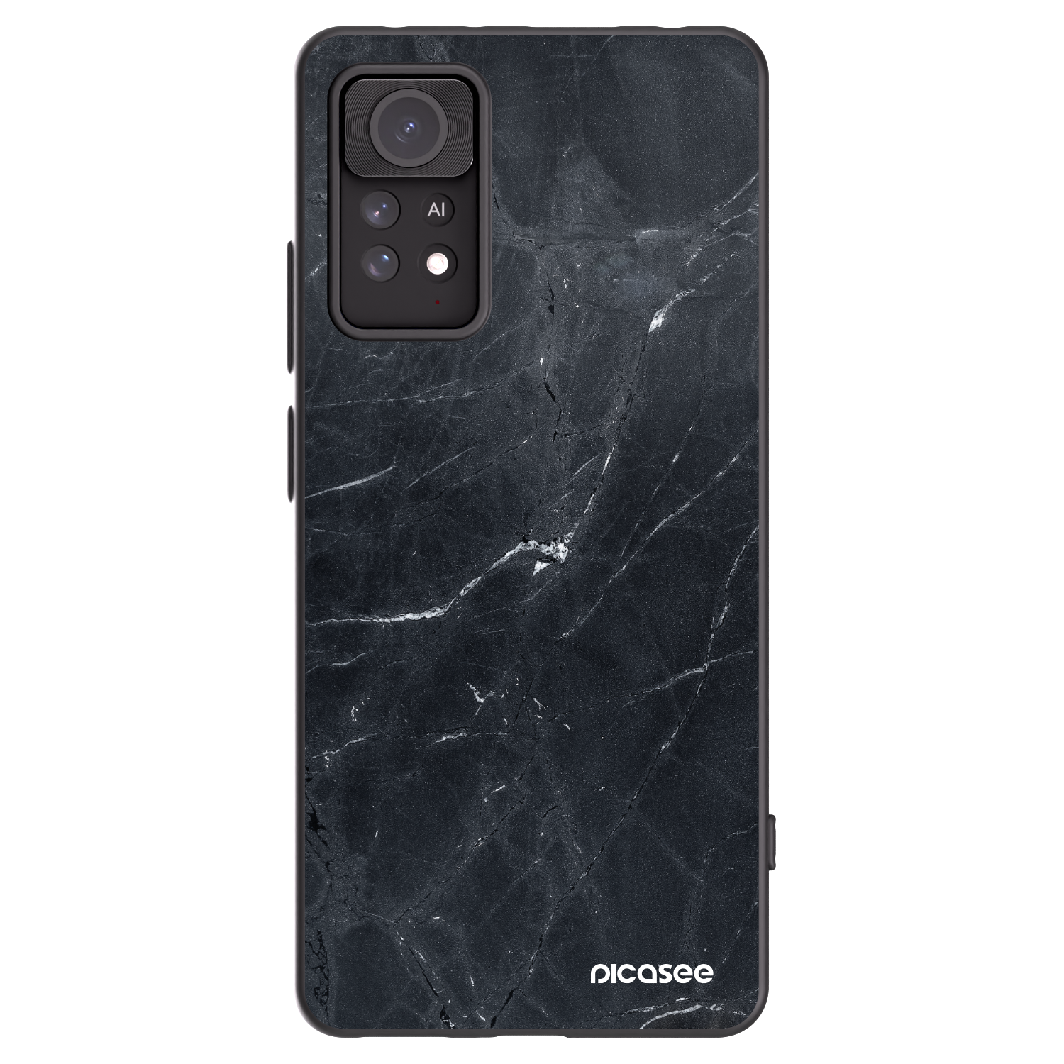 Picasee Μαύρη θήκη σιλικόνης για Xiaomi Redmi Note 11 Pro 5G - Black marble