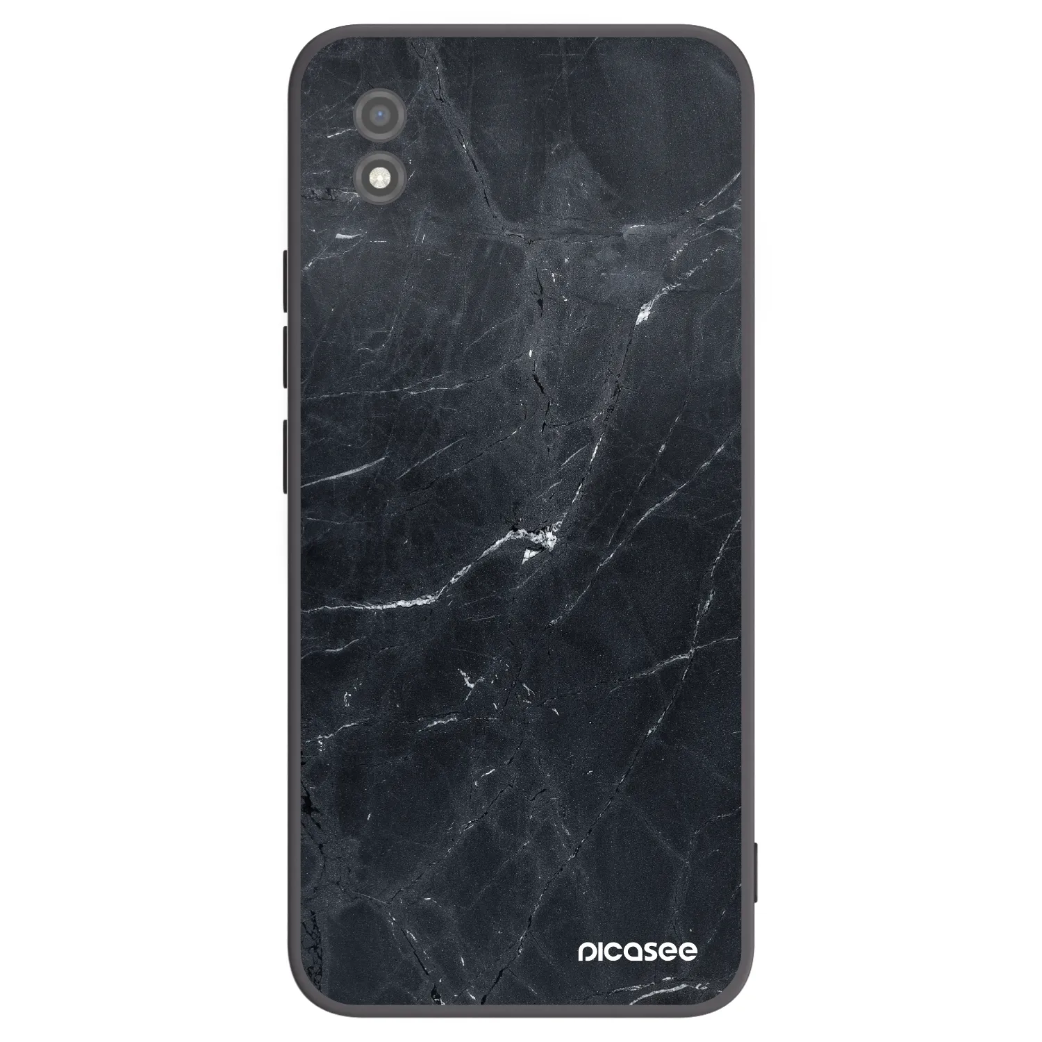 Picasee Μαύρη θήκη σιλικόνης για Realme C11 (2021) - Black marble