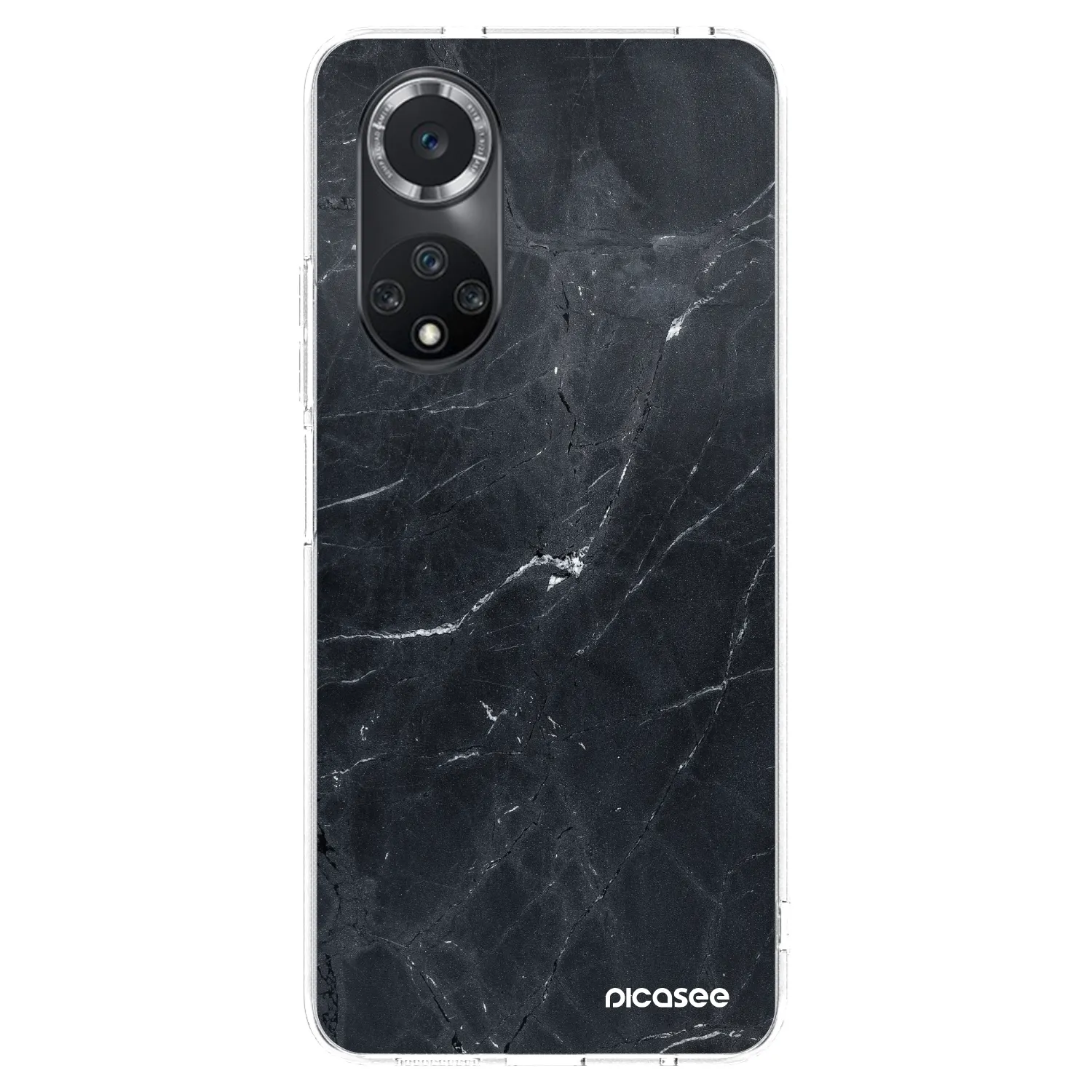 Picasee διαφανής θήκη σιλικόνης Huawei Nova 9 SE - Black marble