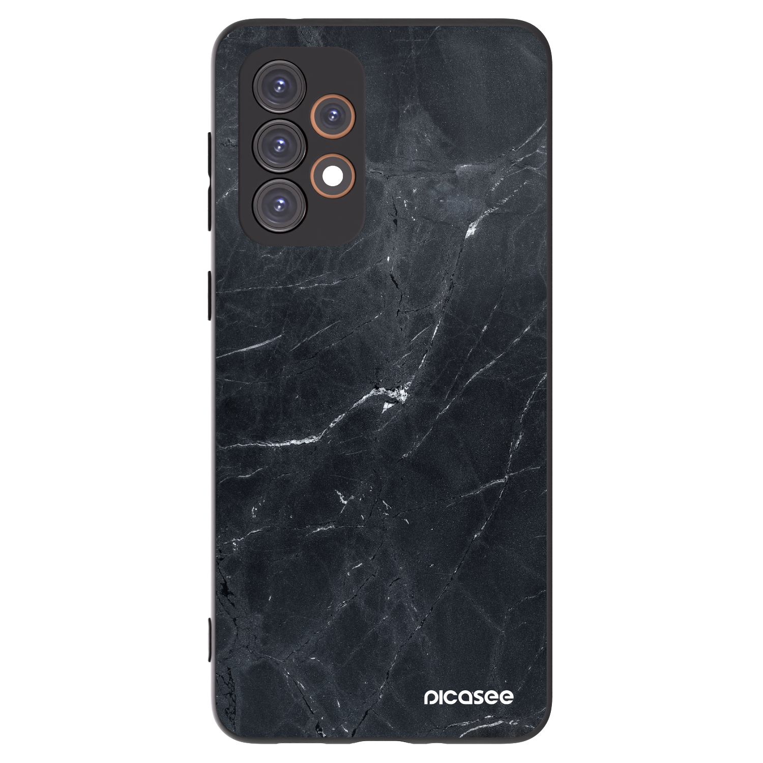 Picasee Μαύρη θήκη σιλικόνης για Samsung Galaxy A33 5G A336 - Black marble