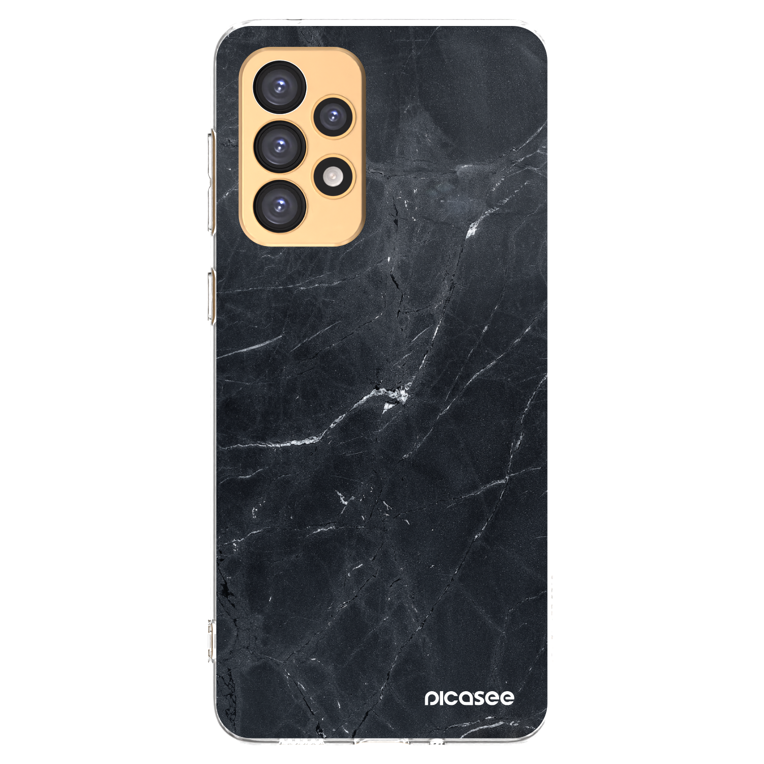Picasee διαφανής θήκη σιλικόνης Samsung Galaxy A33 5G A336 - Black marble